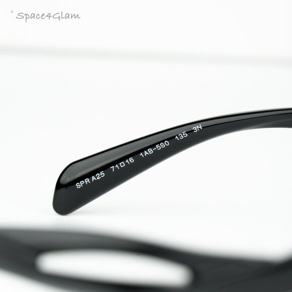 BRAND NEW Prada PRA25S 1AB5S0 Black Dark Grey Cat Eye Unisex Sunglasses 0PR A25S - Picture 5 of 10